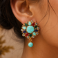 Turquoise Blue, Multicolor & Gold