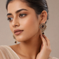 Smoky Mocha Floral Drop Earrings