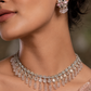 Midnight Grace Black Drop Necklace & Jhumka Set