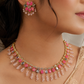Midnight Grace Black Drop Necklace & Jhumka Set