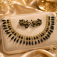 Midnight Grace Black Drop Necklace & Jhumka Set