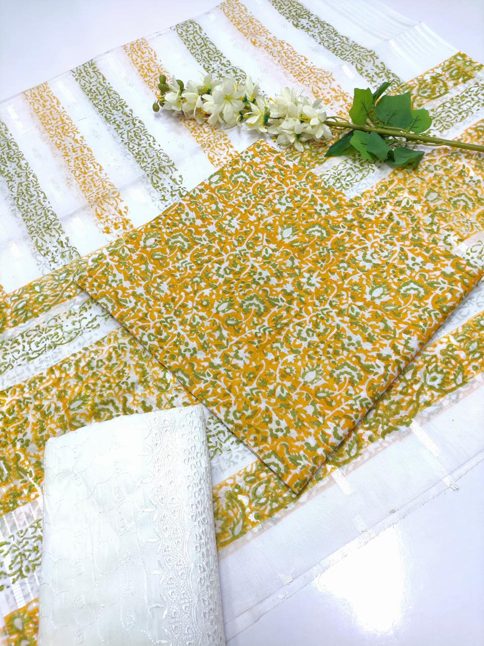 Sabi Cotton Lawn 3 pc suit