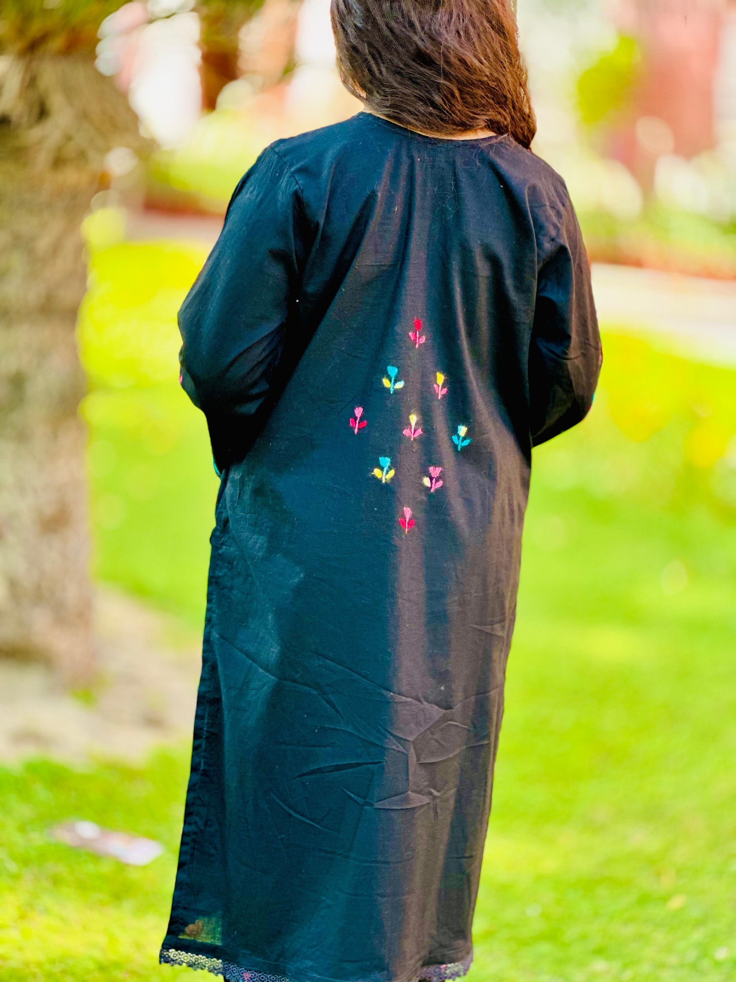 Black Pakka Boor Lawn 3 Piece Suit