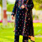 Black Pakka Boor Lawn 3 Piece Suit