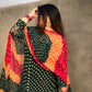 Hand Made Chunri –  Bottle Green Elegant 3 Piece Suit