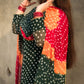 Hand Made Chunri –  Bottle Green Elegant 3 Piece Suit